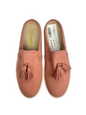 Spenco | Celine Pink Tassel Orthotic Slide Mules